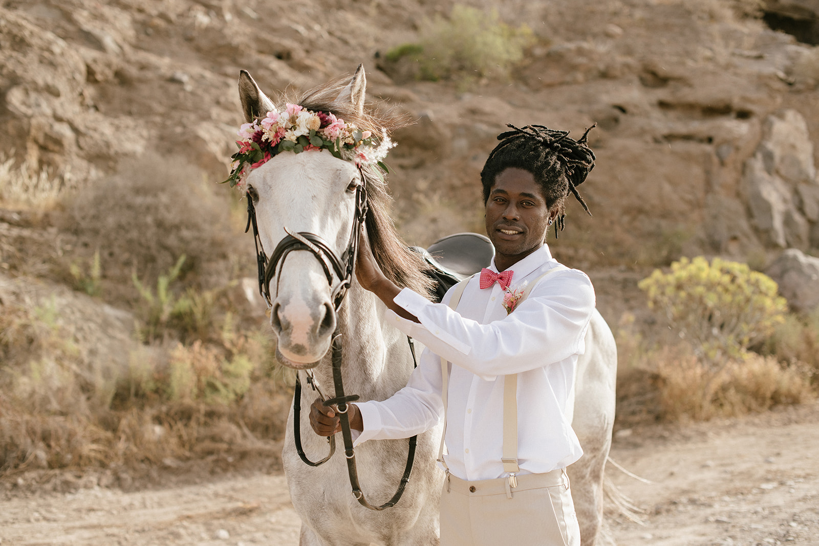 novio con caballo